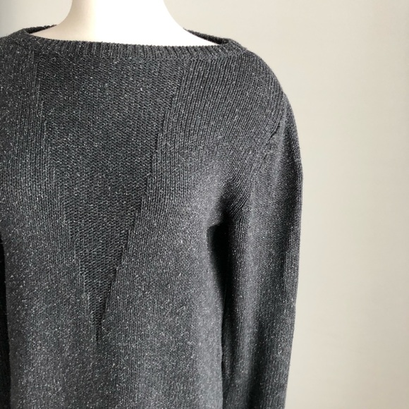 Alexander Wang Geometric Pattern Oversized Boat Neck Sweater Dress - Picture 3 of 5